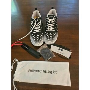 Revere Women's Haiti Lace Up Comfort Sneaker Black Snow Size 12W MSRP‎ $159.95